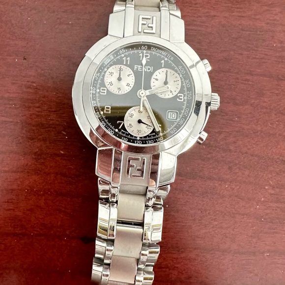 Fendi Zucca Black Dial Ladies Chronograph watch - Picture 4 of 4